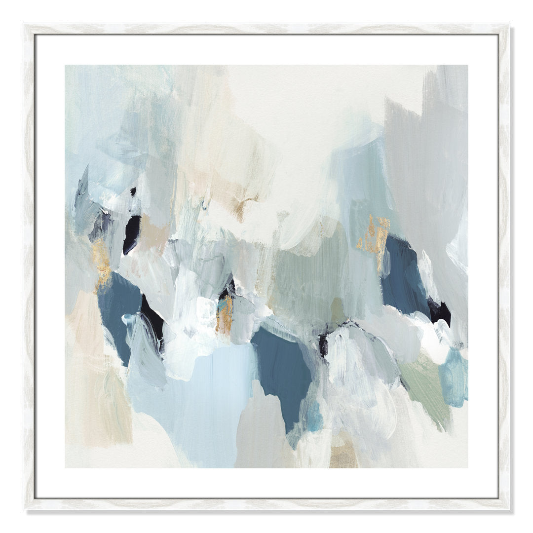 Little Talks II by Isabelle Z - Picture Frame Print on Canvas Casa Fine Arts Size: 33.25" H x 33.25" W x 0.75" D Format: White Wood Framed Paper