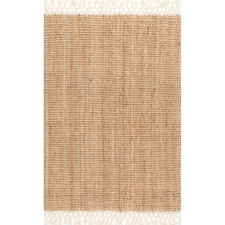 Werts Handmade Tufted Farmhouse Jute Tasseled Brown Rug Bay Isle Home™ Rug Size: Rectangle 9' x 12'