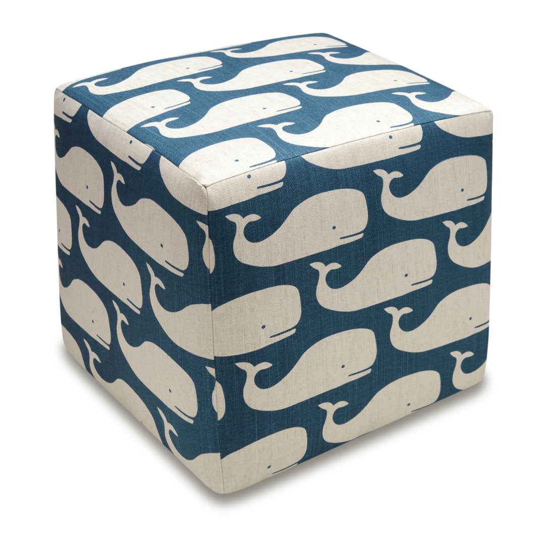 Whales Cube Ottoman 123 Creations