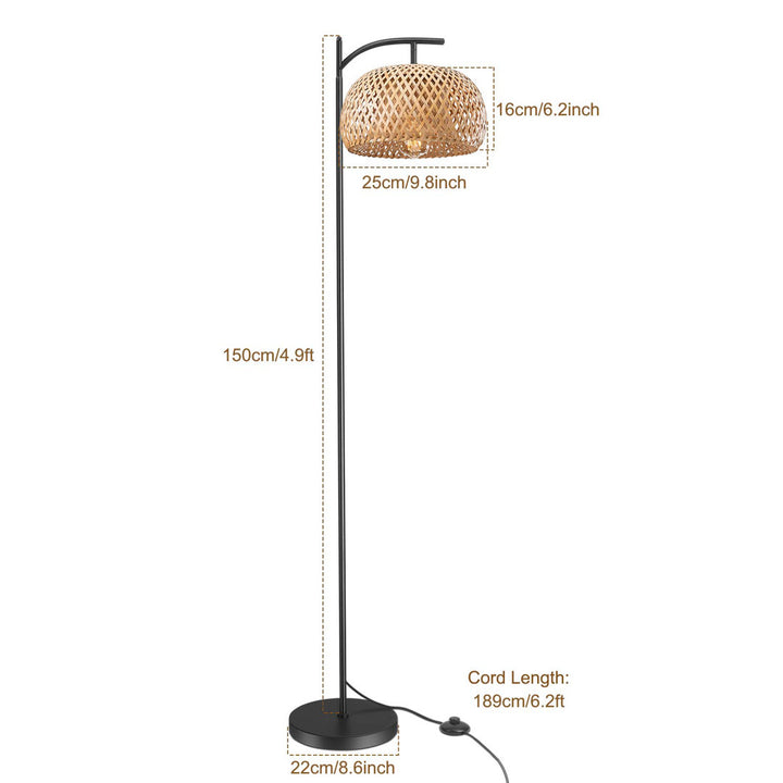 Kuniza 59" Reading Floor Lamp Bay Isle Home™