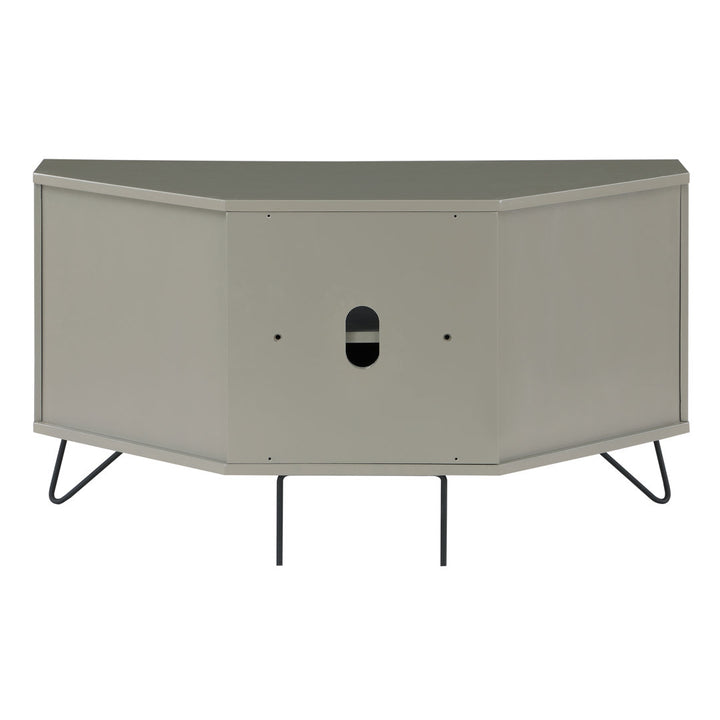 Haffner Corner TV Stand for TVs up to 49" Wade Logan® Color: Gray