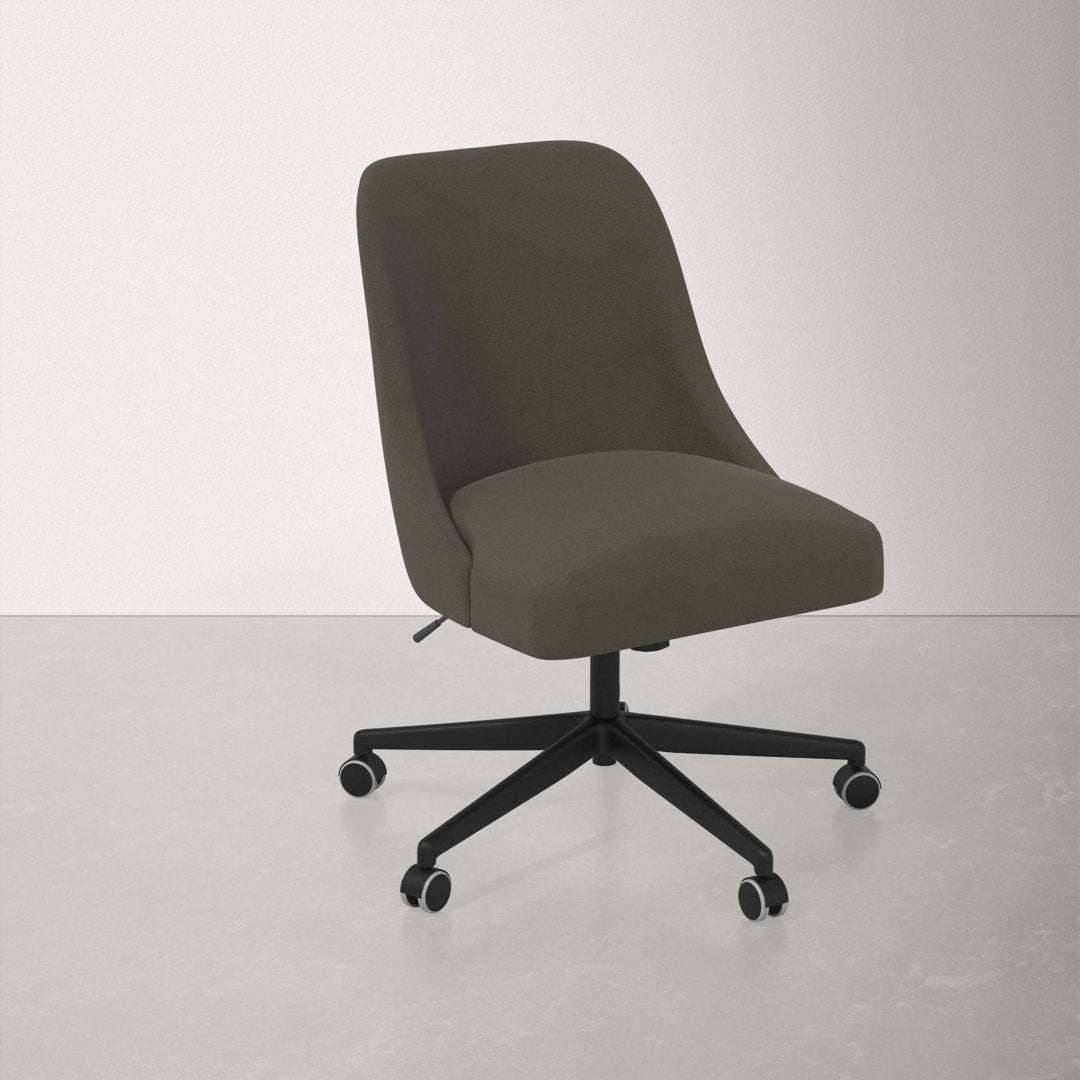 Acosta Task Chair AllModern Upholstery Color: Classic Pewter Performance Velvet