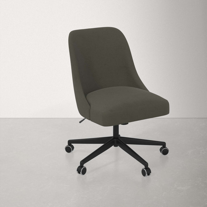 Acosta Task Chair AllModern Upholstery Color: Classic Pewter Performance Velvet