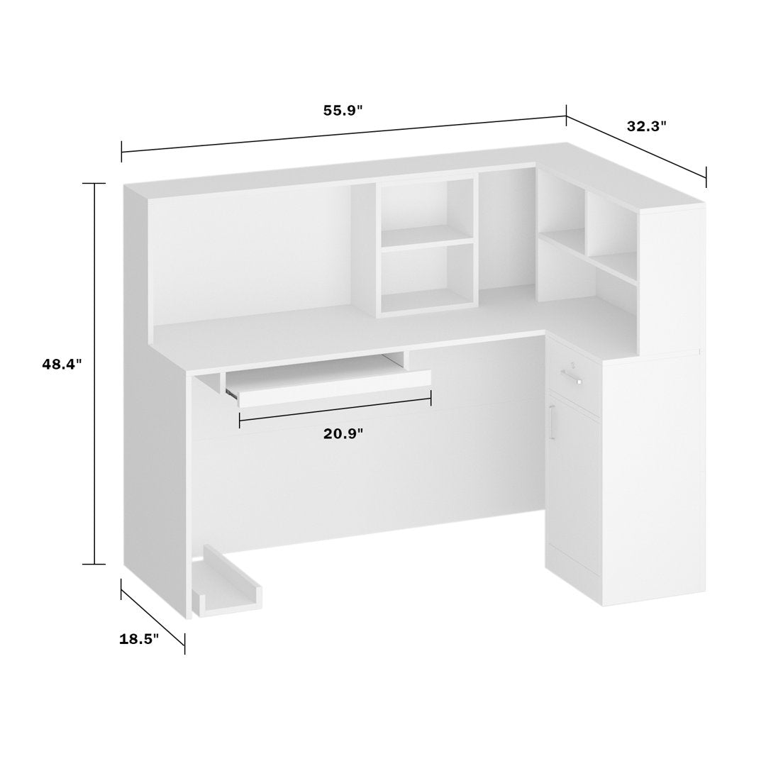 Wood Reception Desk Wade Logan®