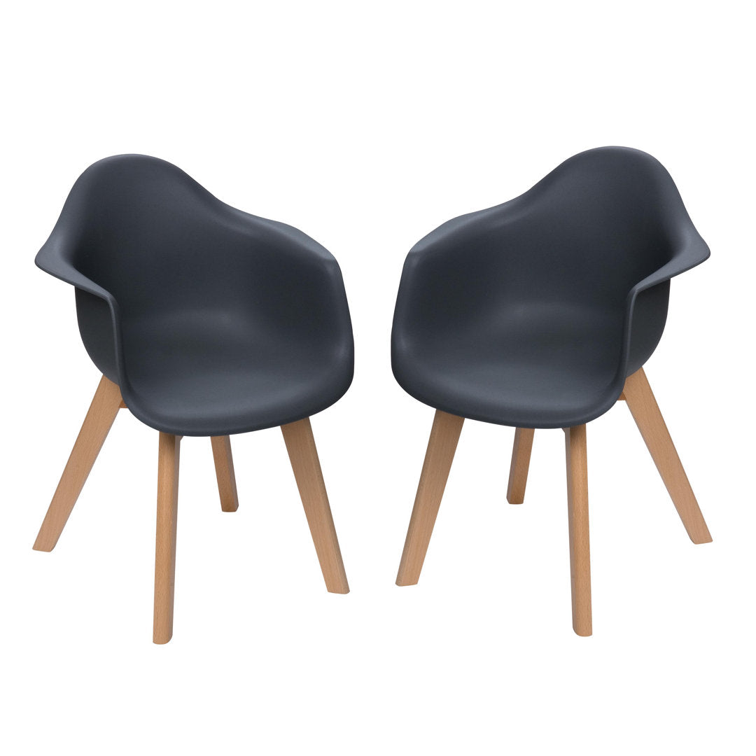 Gearld Modern Kids Activity Chair (Set of 2) Isabelle & Max™ Color: Gray