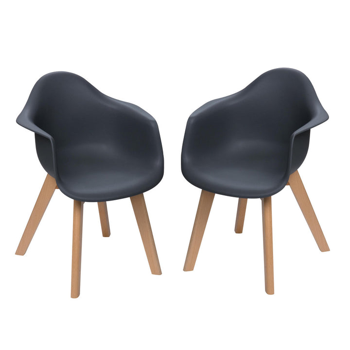 Gearld Modern Kids Activity Chair (Set of 2) Isabelle & Max™ Color: Gray