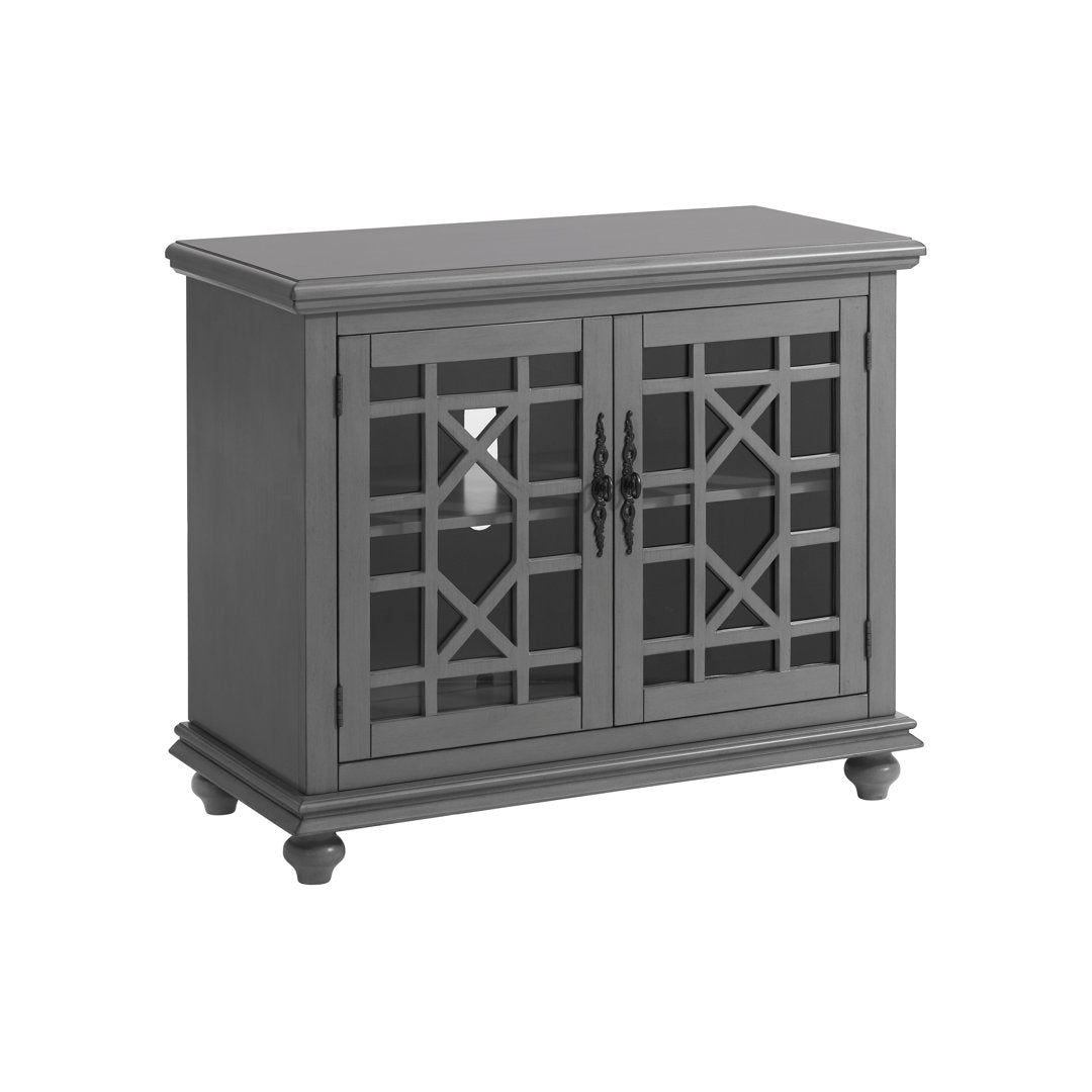 Ahmara 2 - Door Accent Cabinet Three Posts™ Color: Gray