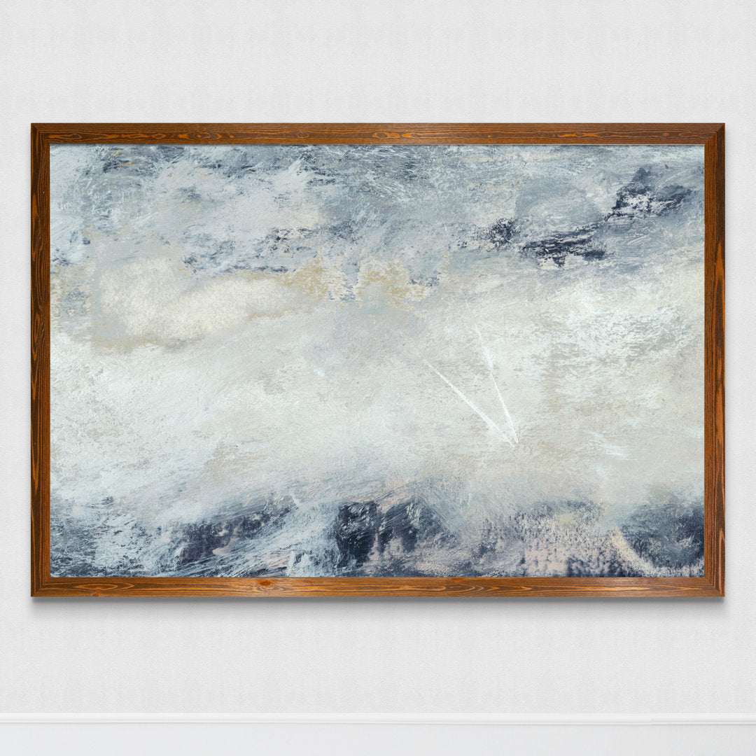 Hushed V' by Paul Cezanne - Picture Frame Painting Print Highland Dunes Size: 22" H x 30" W x 2" D Format: Framed Canvas Maple