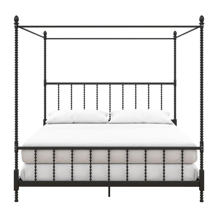 Frankie Low Profile Canopy Bed Kelly Clarkson Home Color: Black Size: King