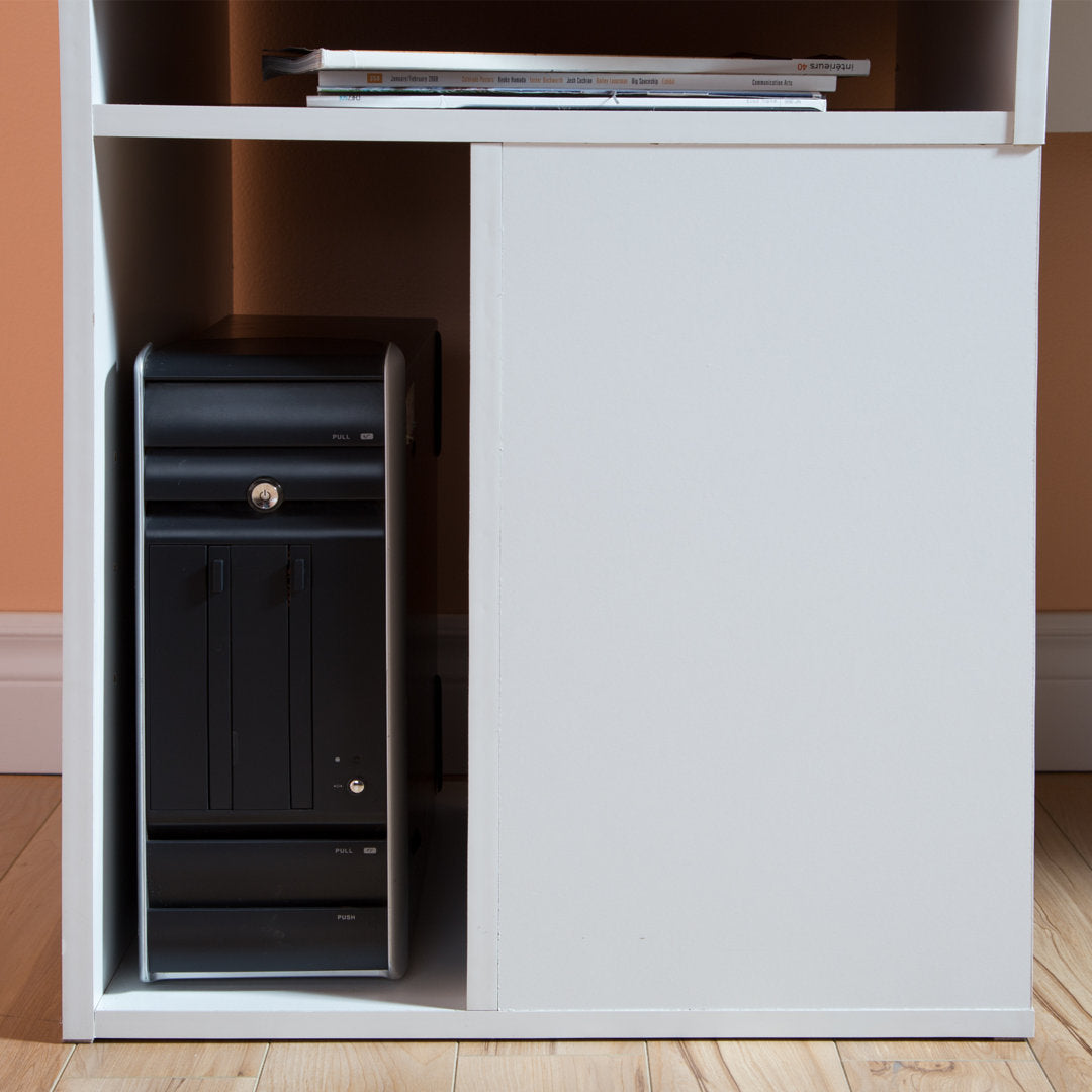 Annexe Desk with Hutch South Shore Color: White