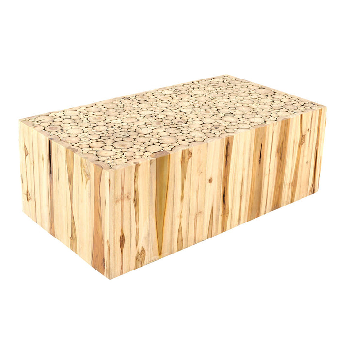 Jelle Solid Wood Coffee Table Millwood Pines