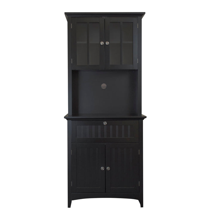 Sorens 70.25" Kitchen Pantry Highland Dunes Finish: Black
