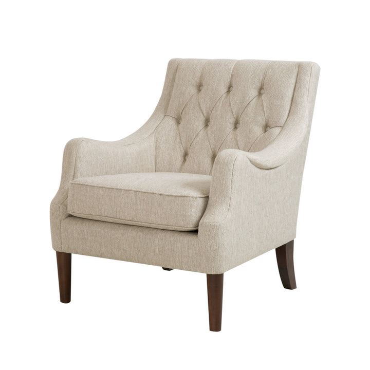 Anatonia 29.25" Wide Tufted Wingback Chair Birch Lane™ Fabric: Beige
