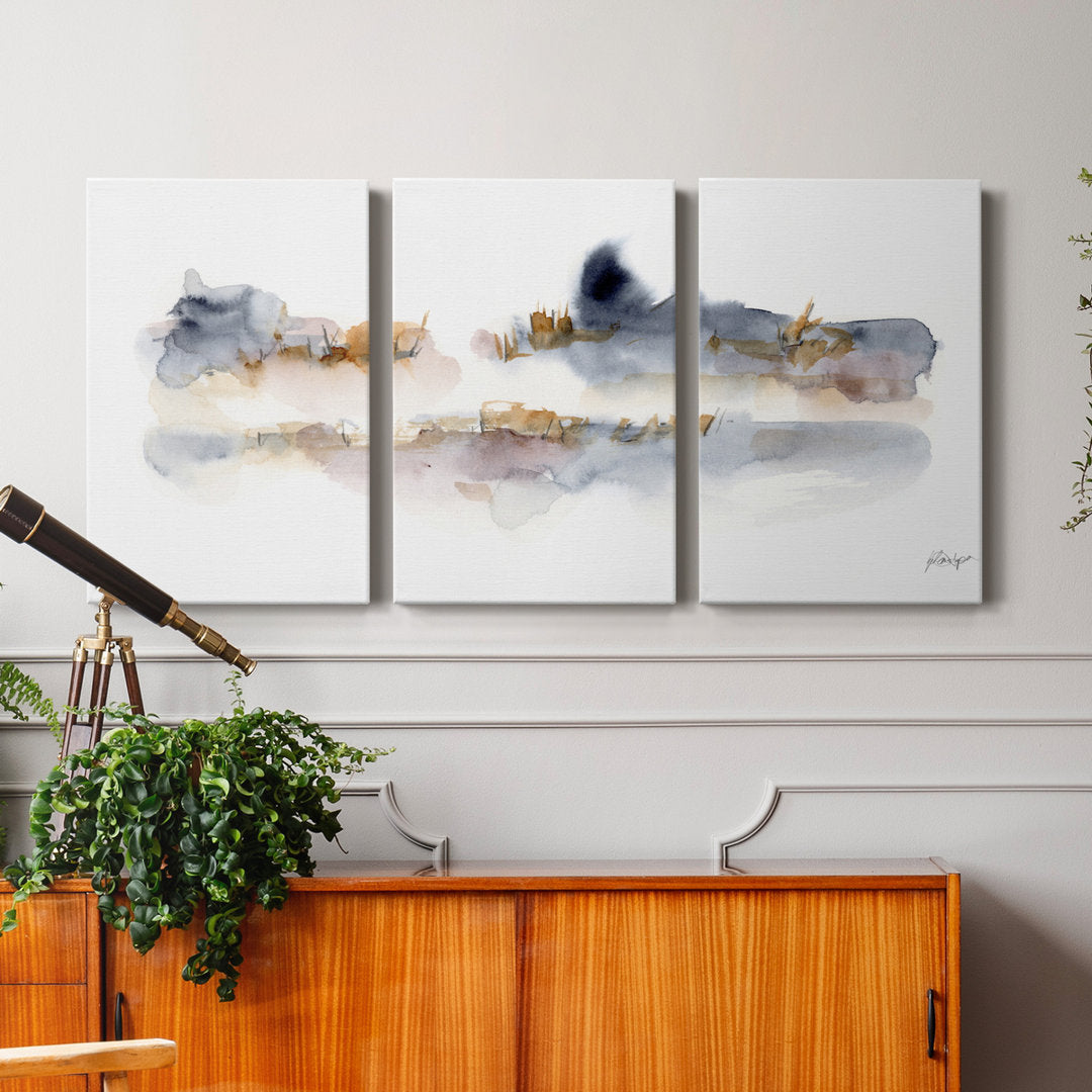 Reeds & Cattails I- Premium Gallery Wrapped Canvas - Ready To Hang Red Barrel Studio® Size: 60" H x 120" W x 1" D