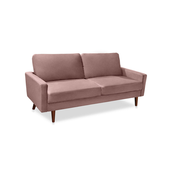 Markham 70" Velvet Square Arm Sofa Willa Arlo™ Interiors Fabric: Rose Polyester