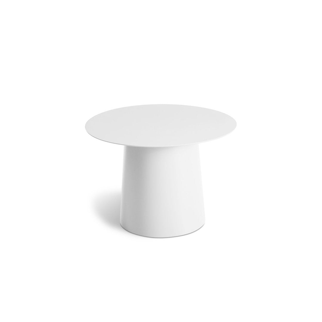 Circula Side Table Blu Dot Color: White Size: 16" H x 24" W x 24" D