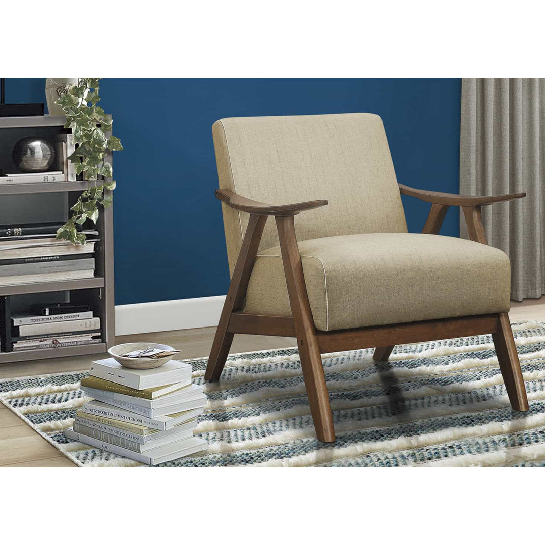 Hofstetter 72.39Cm Wide Polyester Armchair George Oliver Fabric: Light Brown Linen