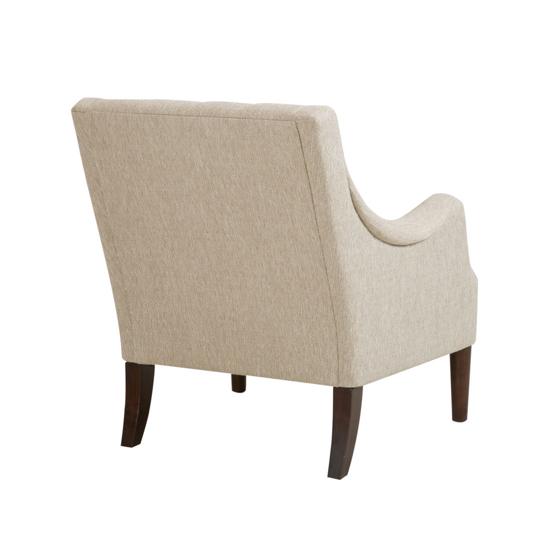 Anatonia 29.25" Wide Tufted Wingback Chair Birch Lane™ Fabric: Beige