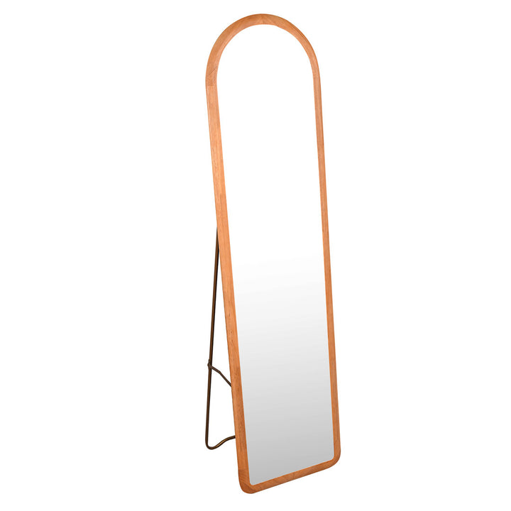 Norphlet Arched Full Length Mirror with Stand, Fully Assembled Dressing Wall-Mounted Mirror Wade Logan®