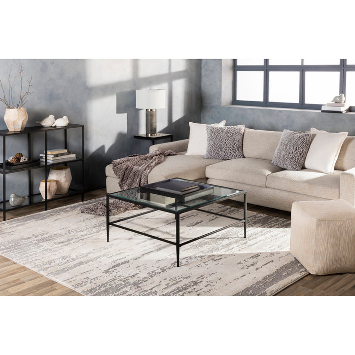 Bridgeton Abstract Gray/Khaki Area Rug Greyleigh™ Rug Size: Rectangle 7'10" x 10'3"
