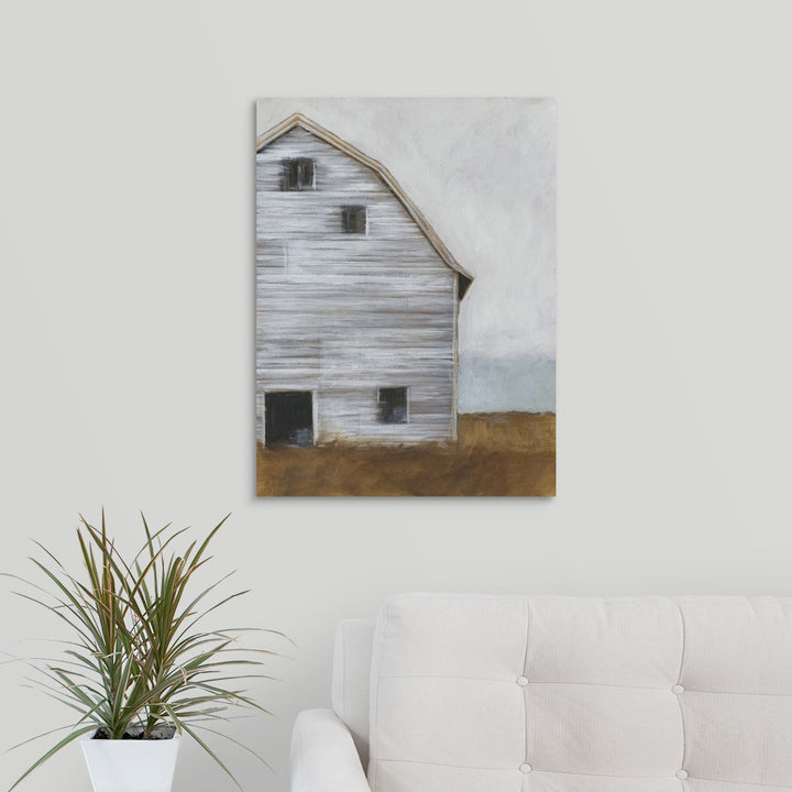 Abandoned Barn I' Painting on Canvas One Allium Way® Size: 40" H x 30" W x 1.25" D Format: Wrapped Canvas