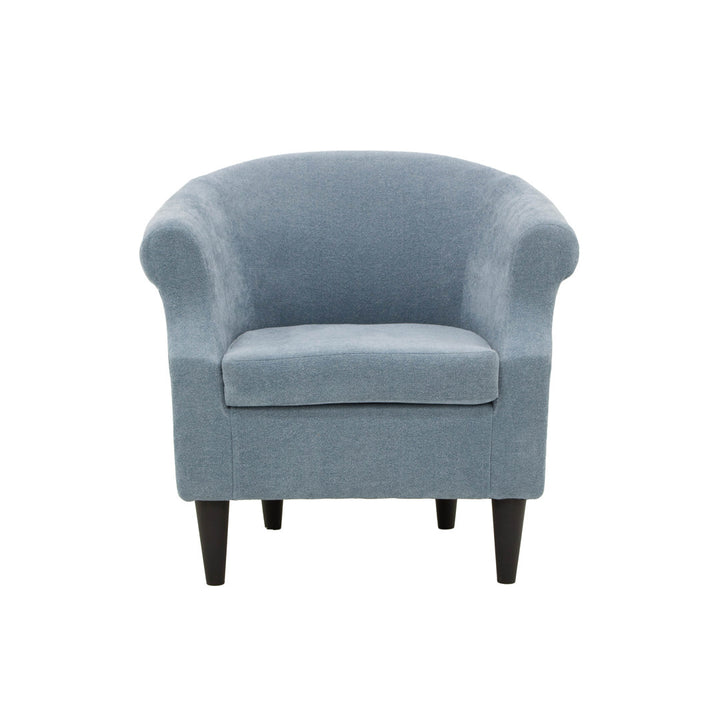 Adea Polyester Barrel Chair Lark Manor™ Fabric: Chloe Sky