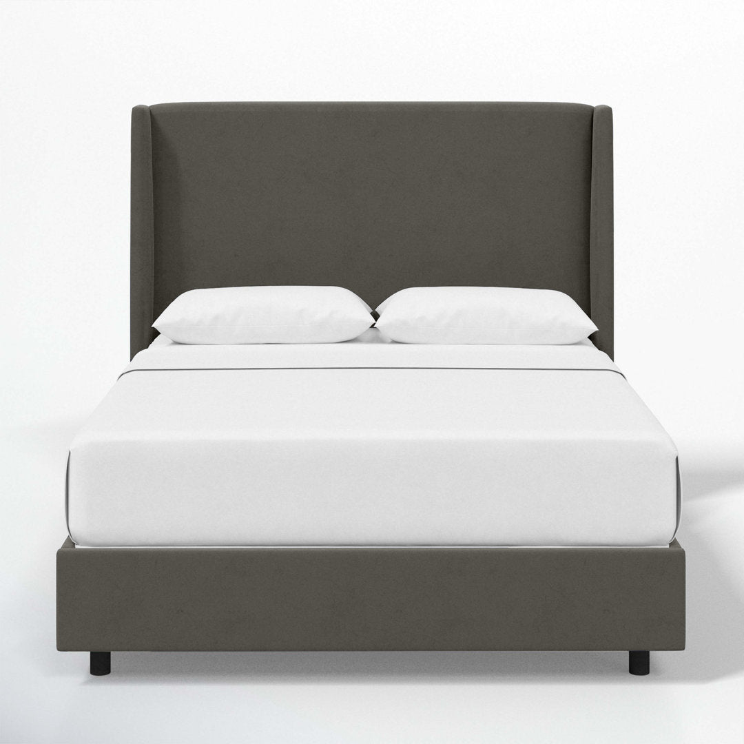 Tilly Upholstered Bed Joss & Main Color: Classic Pewter Performance Velvet Size: California King