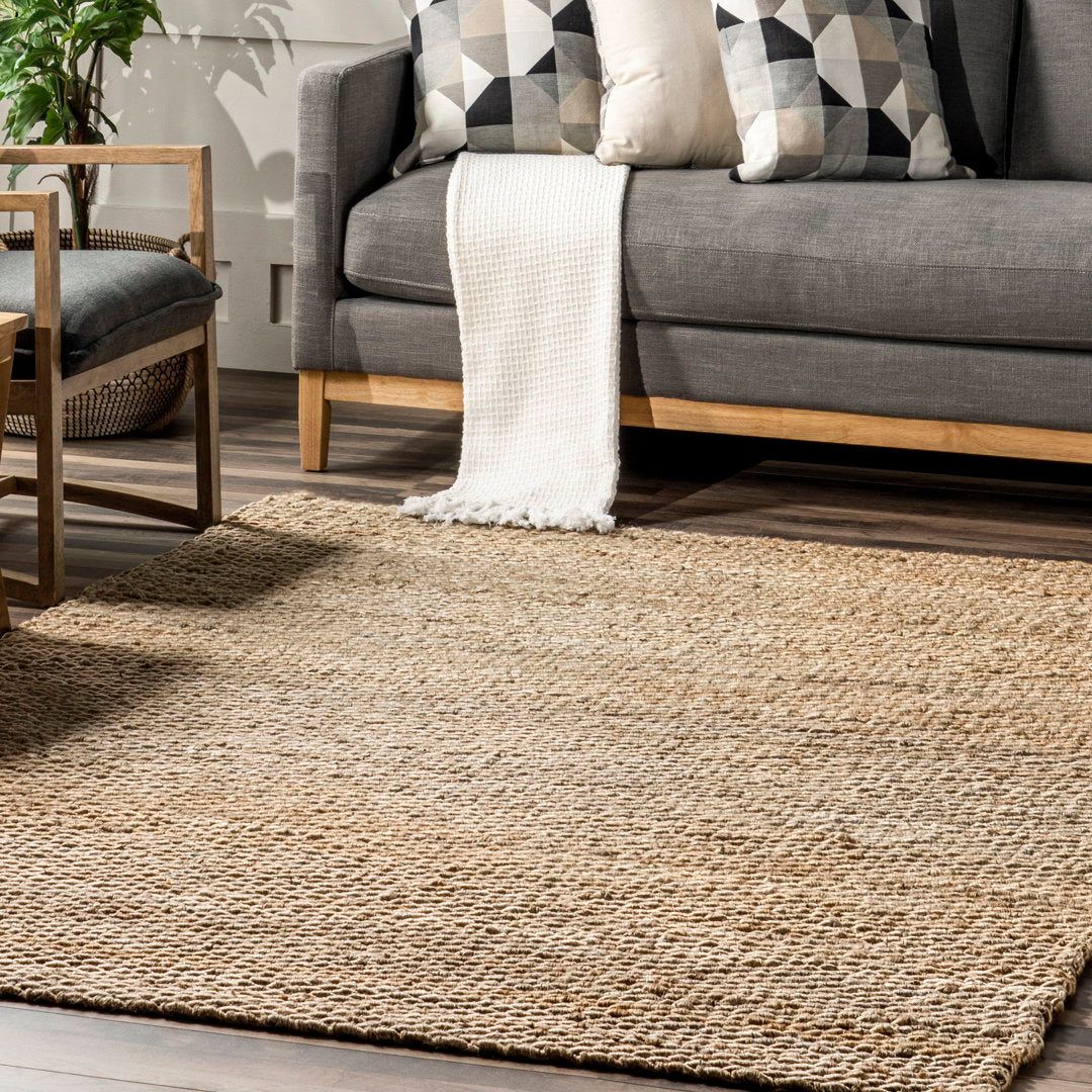 Annelynn Farmhouse Handmade Jute Natural Rug Birch Lane™ Rug Size: Square 6'