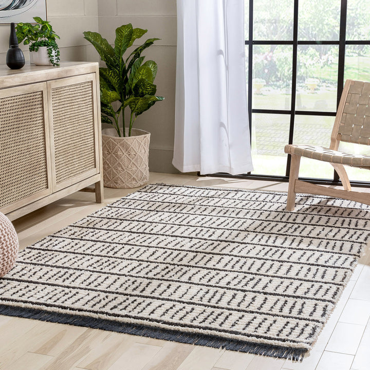 Marzana Animal Print Ivory Area Rug Union Rustic Rug Size: Rectangle 3'11" x 5'3"