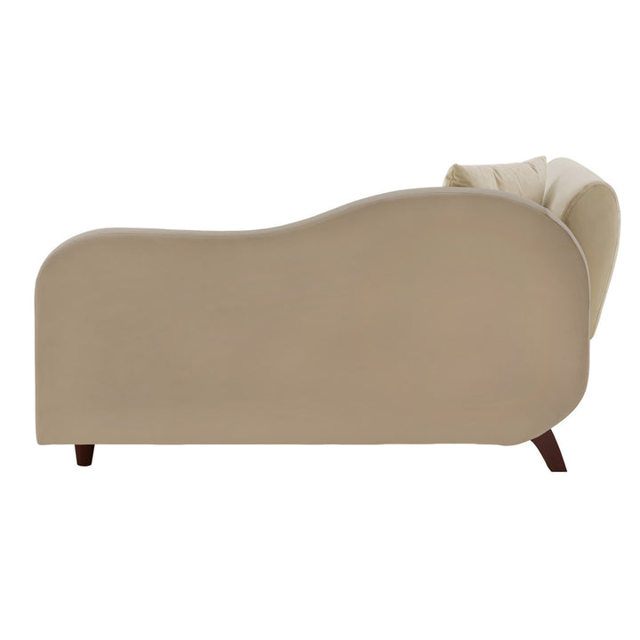 Gaven Armless Reclining Foam Chaise Lounge with Storage Mercury Row® Teen Upholstery Color: Dark Beige/Light Beige