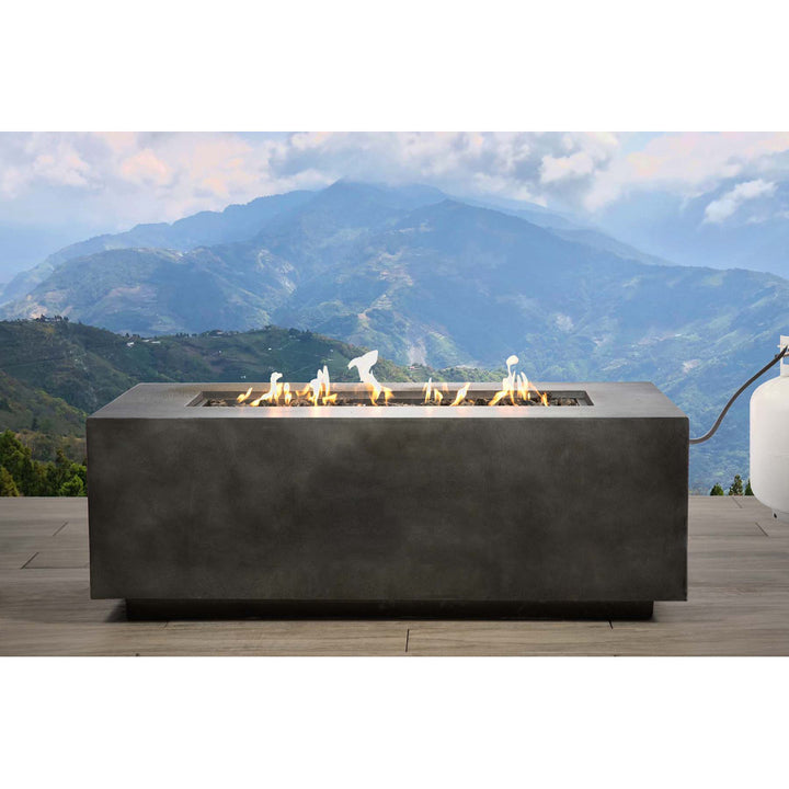 Hasibe Concrete Outdoor Fire Pit Table Latitude Run® Size: 16" H x 42" W x 20" D Finish: Gray
