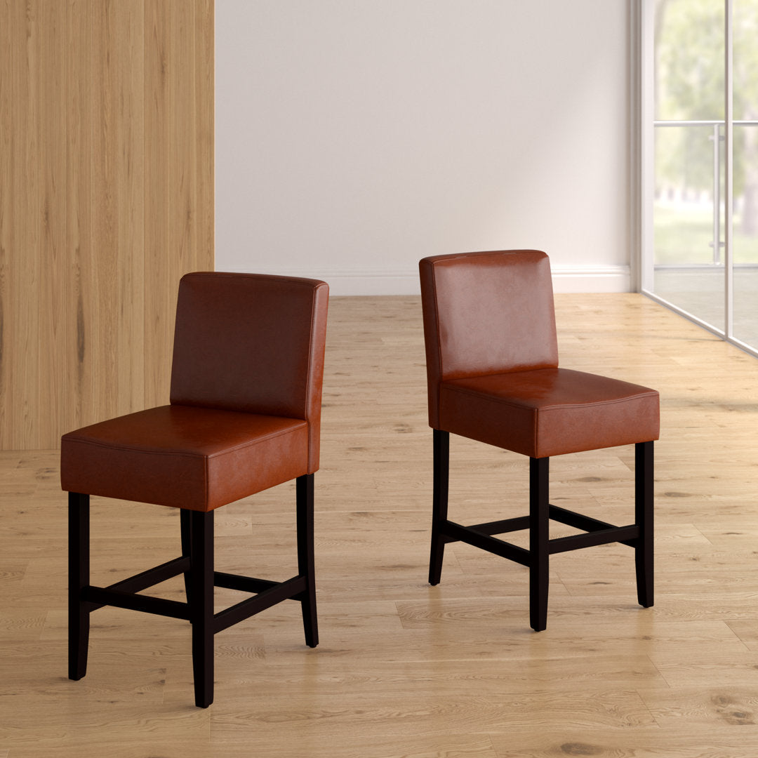 Ingleside Stool (Set of 2) Latitude Run® Seat Color: Hazelnut Seat Height: Counter Stool (26" Seat Height)