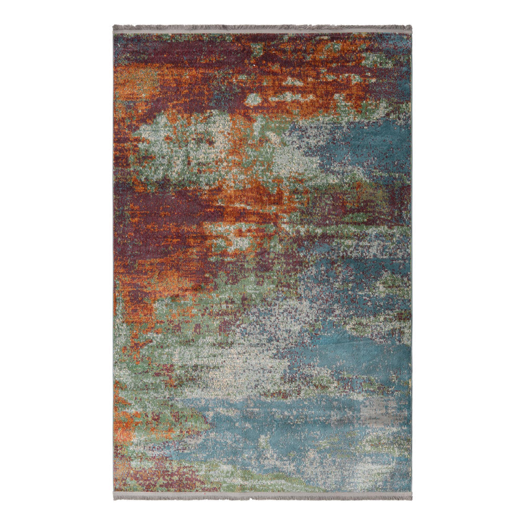 Haefner Abstract Red Area Rug Langley Street® Rug Size: Rectangle 5'5" x 8'