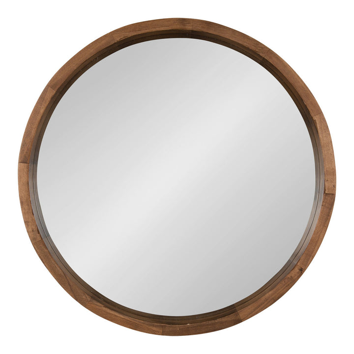Loftis Modern & Contemporary Accent Mirror Mercury Row® Size: 22" x 22" Finish: Rustic Brown