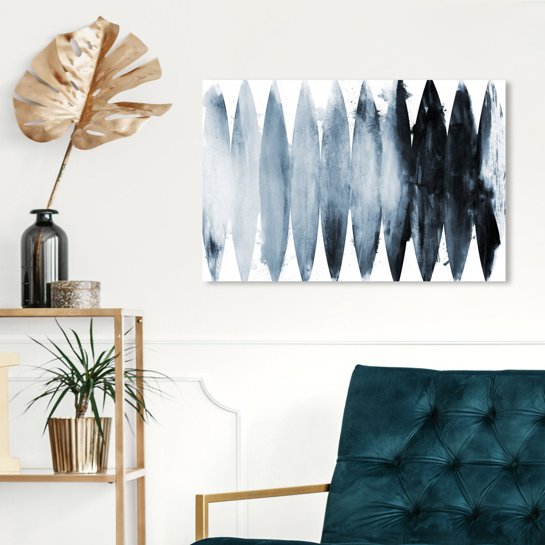 Abstract Paradise Found Muted - Painting Print on Canvas Art Remedy Size: 20" H x 30" W x 1.5" D Format: Wrapped Canvas