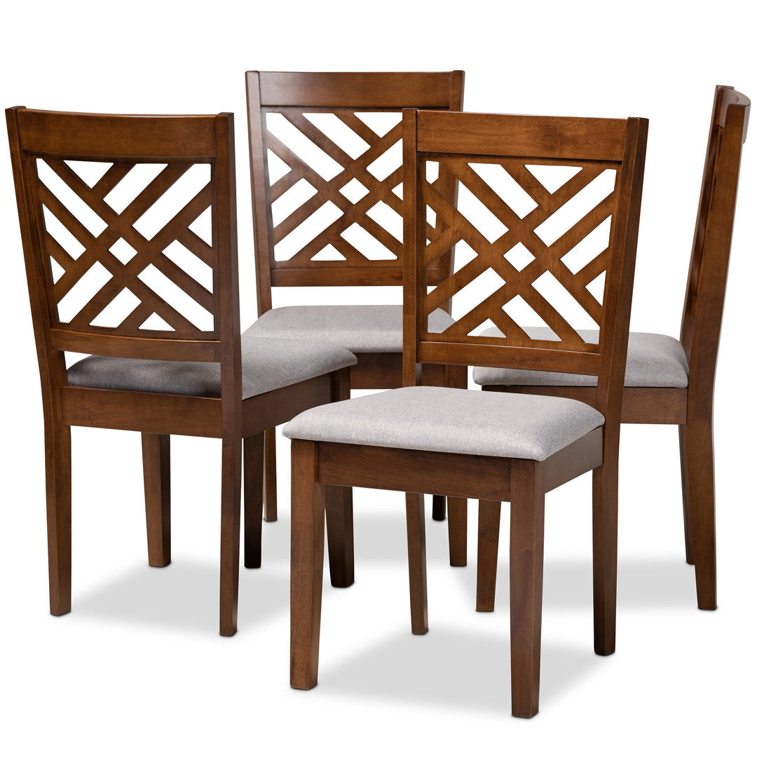 Brotanella Modern and Contemporary Upholstered Wood Dining Chair (Set of 4) Red Barrel Studio®