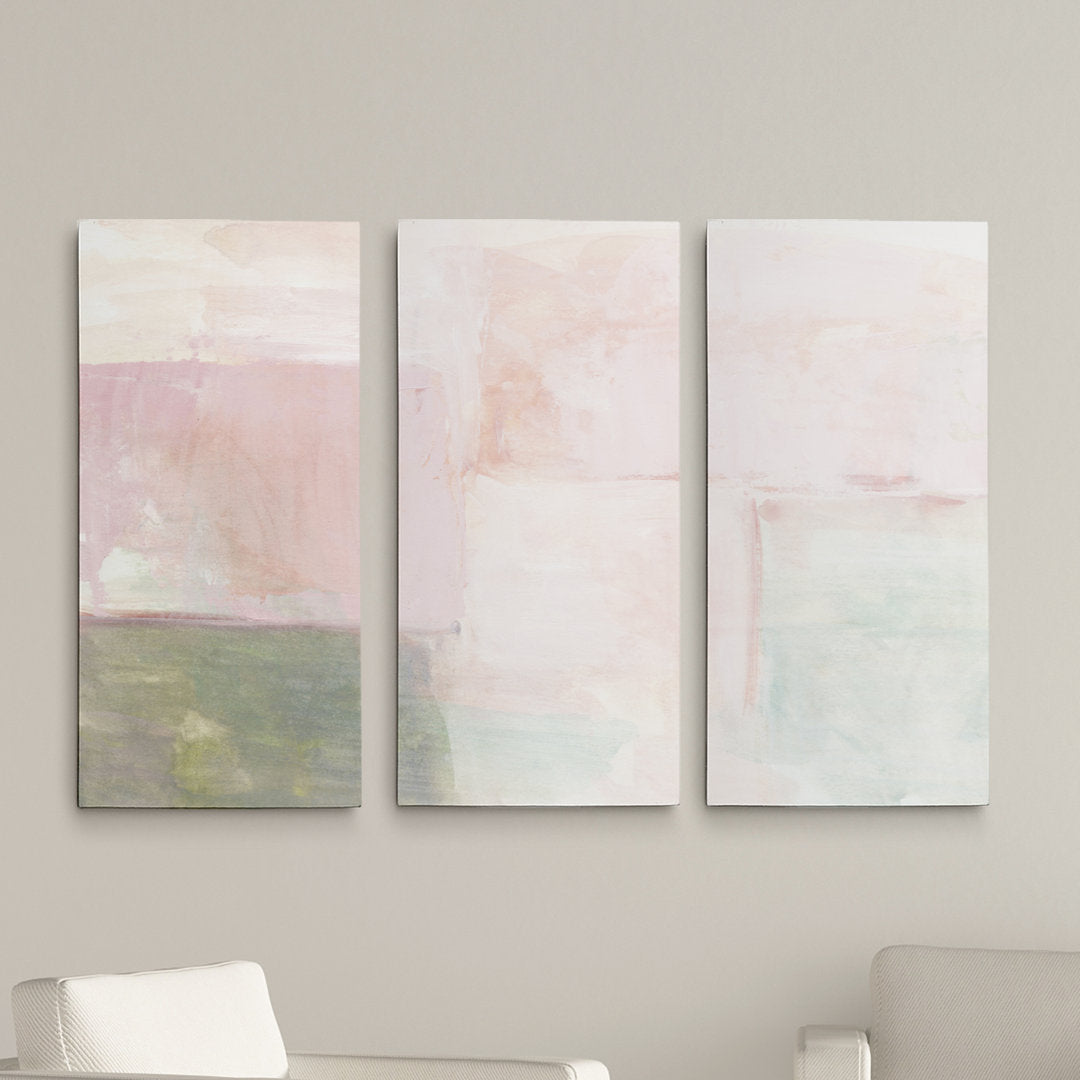 A Premium 'Morning Meditation II' Print Multi-Piece Image on Canvas Wrought Studio™ Size: 40" H x 60" W x 1.5" D