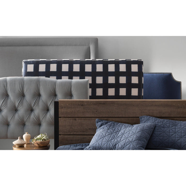Rowberrow Upholstered Panel Headboard Mercury Row® Size: King Upholstery: Zuma Pumice Textured Linen