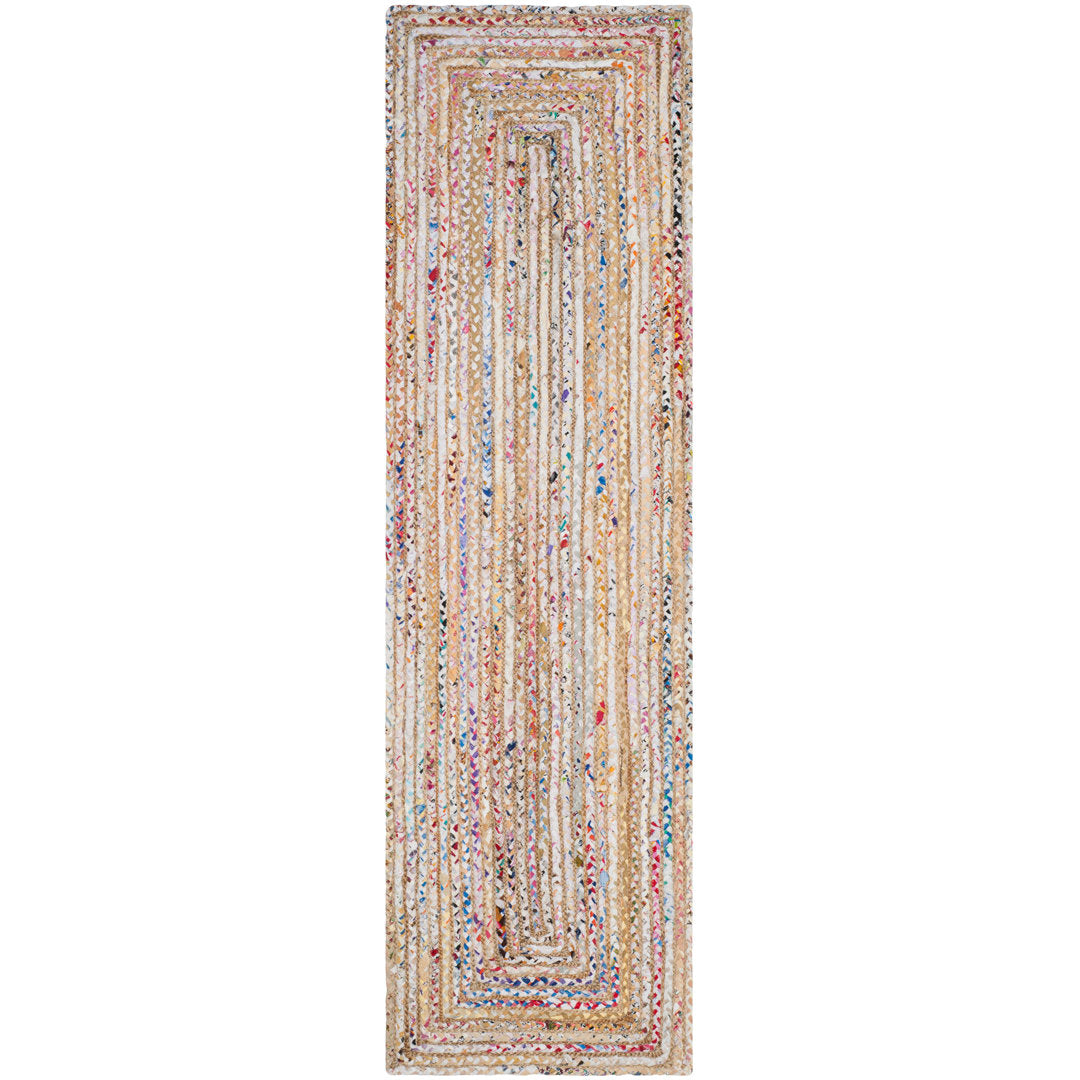 Herzig Hand-Woven Flatweave Cotton Multicolor Area Rug Langley Street® Rug Size: Runner 2'3" x 20'