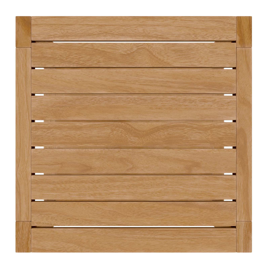 Modway Carlsbad Teak Wood Outdoor Patio Side Table Modway