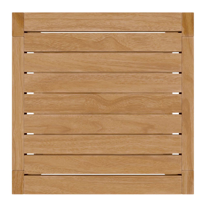 Modway Carlsbad Teak Wood Outdoor Patio Side Table Modway