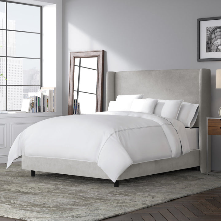 Tilly Upholstered Bed Joss & Main Color: Bella Light Gray Performance Velvet Size: Full