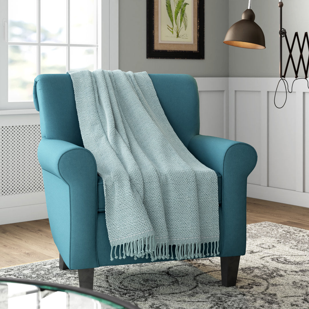 Duien Cotton Throw Birch Lane™ Color: Blue