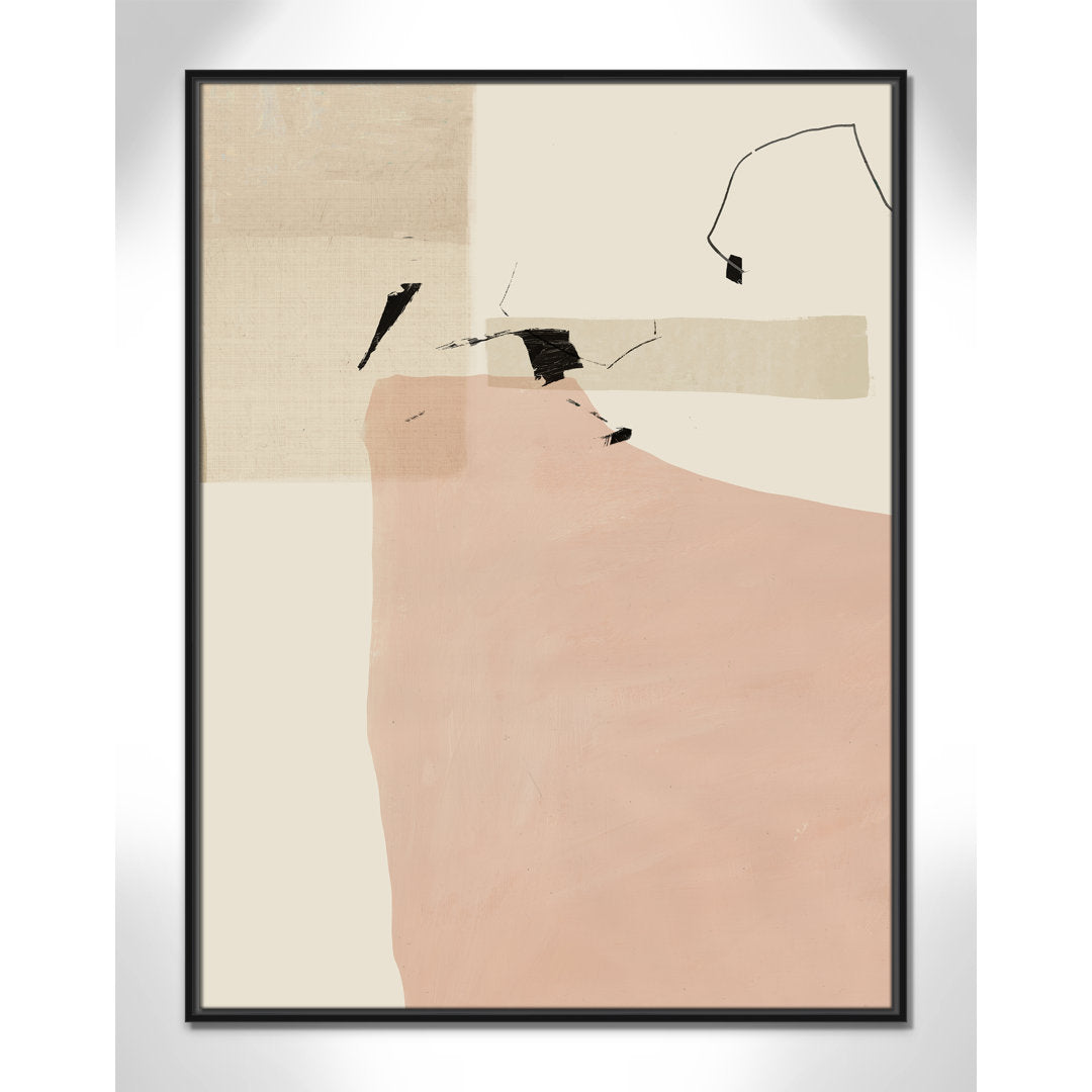 Soft Tempo - Floater Frame Painting on Canvas Joss & Main Frame Color: Black Framed Size: 41.5" H x 31.5" W