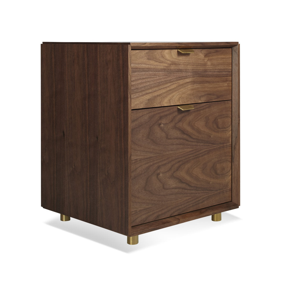 Dang 2 - Drawer Vertical Filing Cabinet Blu Dot Color: Walnut