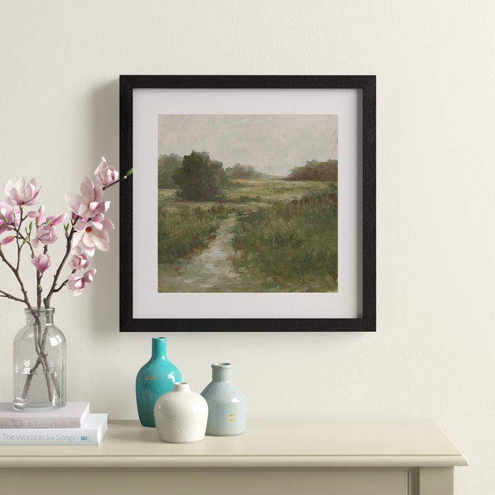 Tranquil Fen I by Ethan Harper - Picture Frame Painting Print Three Posts™ Frame Color: Black Size: 48"H x 32"W