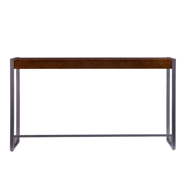Danille Console Table Williston Forge Color: Dark Tobacco / Gunmetal