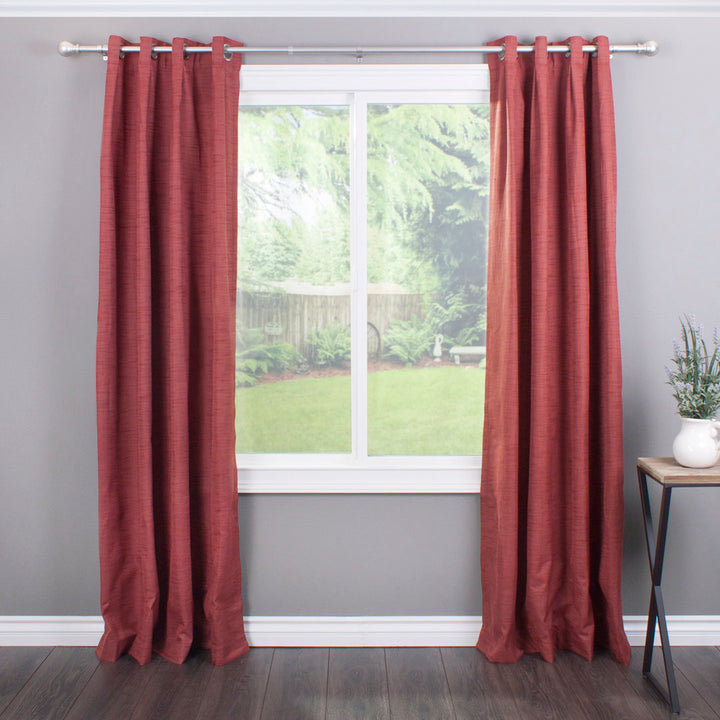 Inman Metal Adjustable Single Curtain Rod Winston Porter Size: 72" - 144" W Finish: Silver