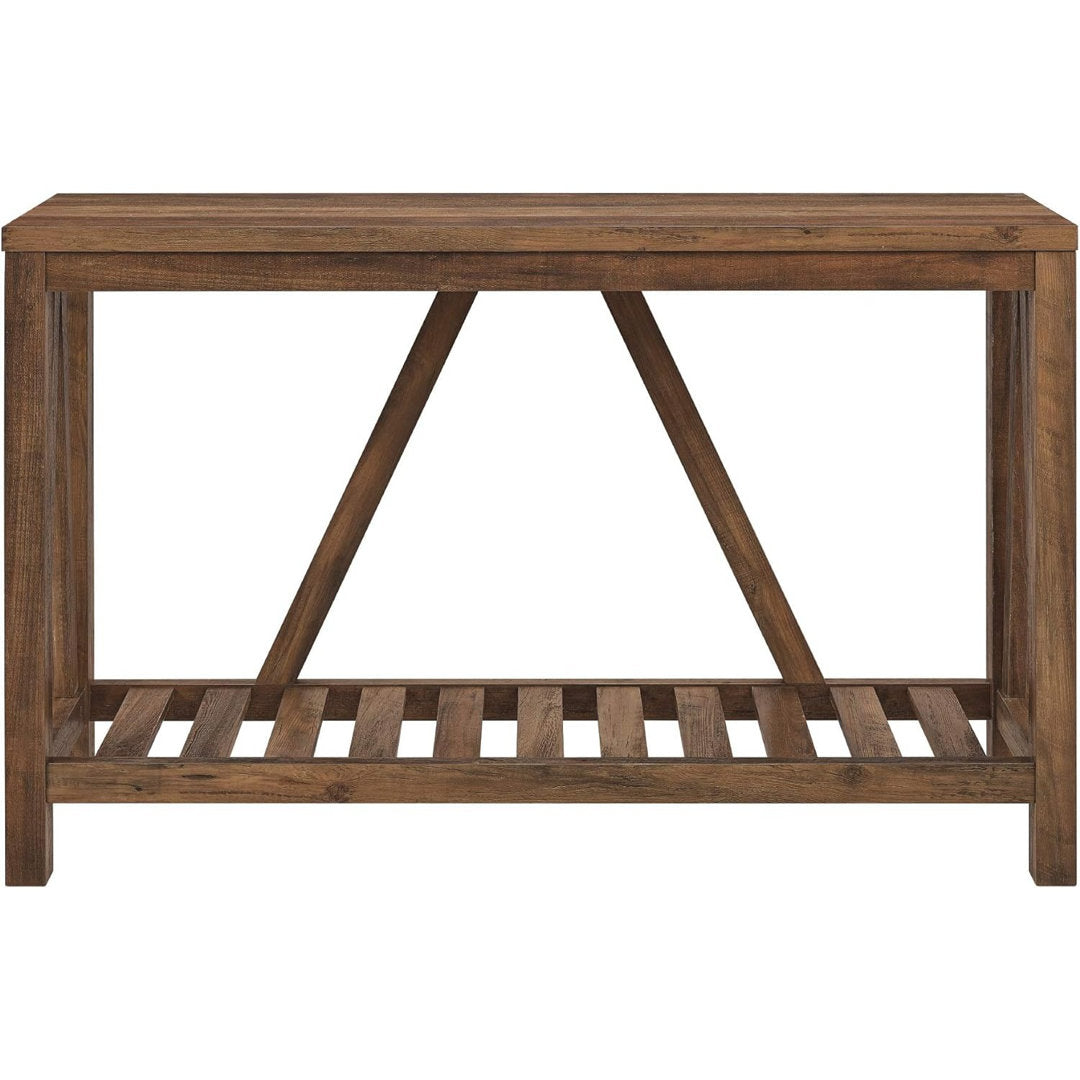 Rakira Modern Farmhouse Console Table Red Barrel Studio® Color: Rustic Oak