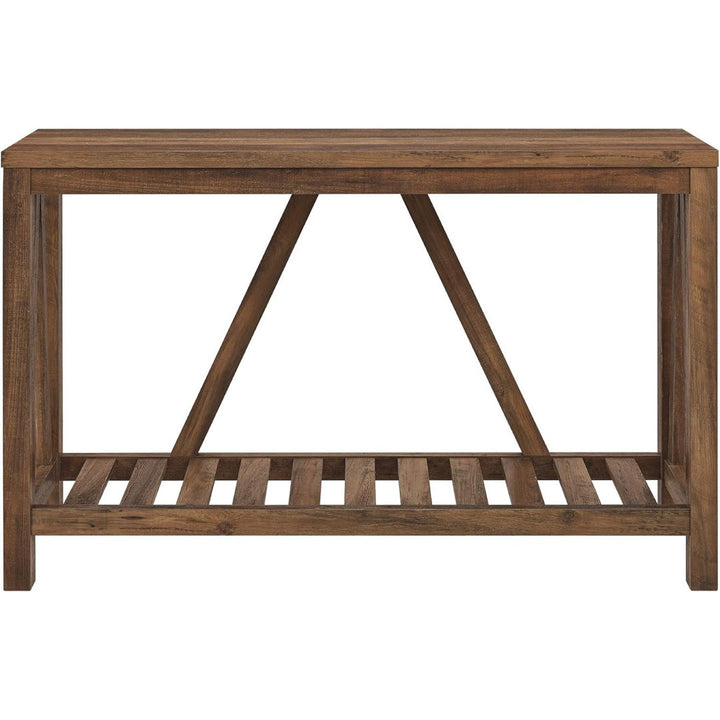 Rakira Modern Farmhouse Console Table Red Barrel Studio® Color: Rustic Oak